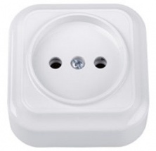 Розетка без заземления Пралеска (Белый) Розетка без заземления Пралеска (Белый)